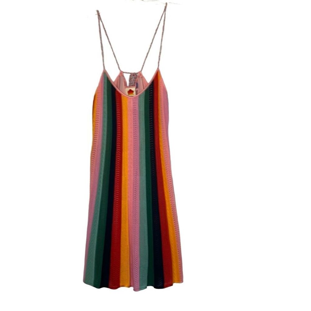 Farm Rio Crochet Knit Halter Dress Sz.XL
